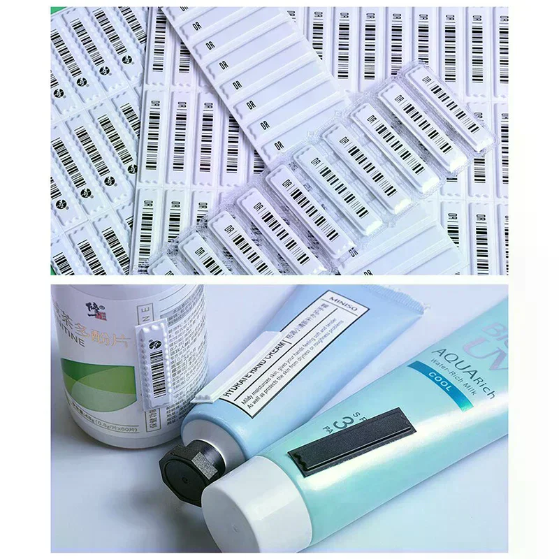 108 Pcs Acoustomagnetic Anti-theft Label Clothes Labels Stickiness Security Tags Sticker Heat Sensitive Plastic