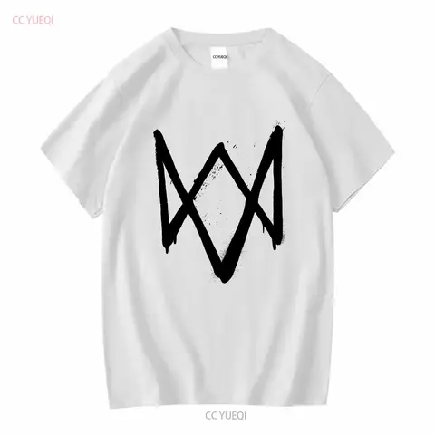 Watch Dogs 2 Ubisoft Hacker Promo T Shirt Mens Large White Video Game Official long or short sleeves vintage Washed Slightly