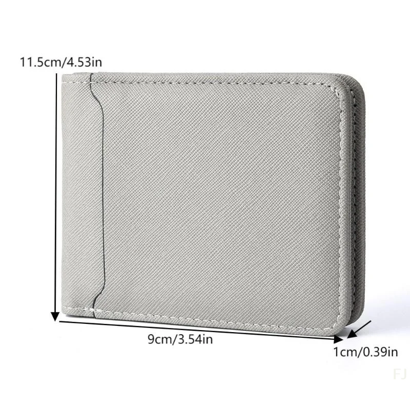 Men's Vintage PU Leather Short Wallet Solid Color Coin Pouch Card Holder Ideal for Gifting