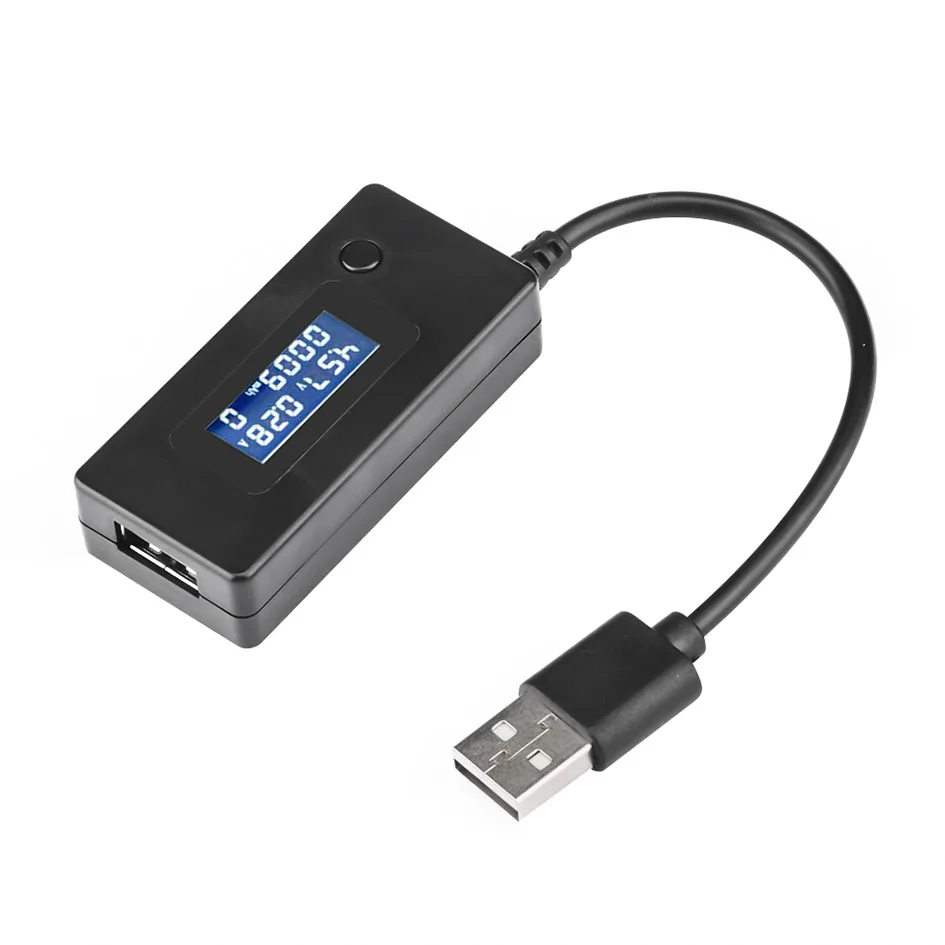 

Черный, белый ЖК-дисплей, USB, монитор напряжения, тока, емкости, тестер, детектор, мощность мобильного телефона, 2A/1A, разряд 100 шт./лот