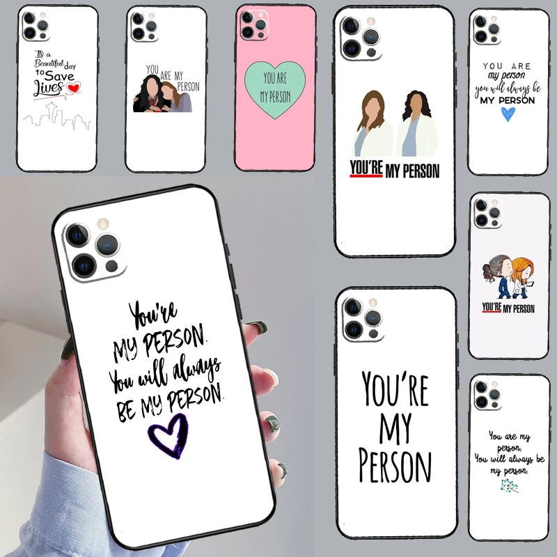 Grays Anatomy أنت شخصيتي حافظة لهاتف آيفون 17 Air 17 Pro حافظة هاتف لهاتف أبل آيفون 17 برو ماكس