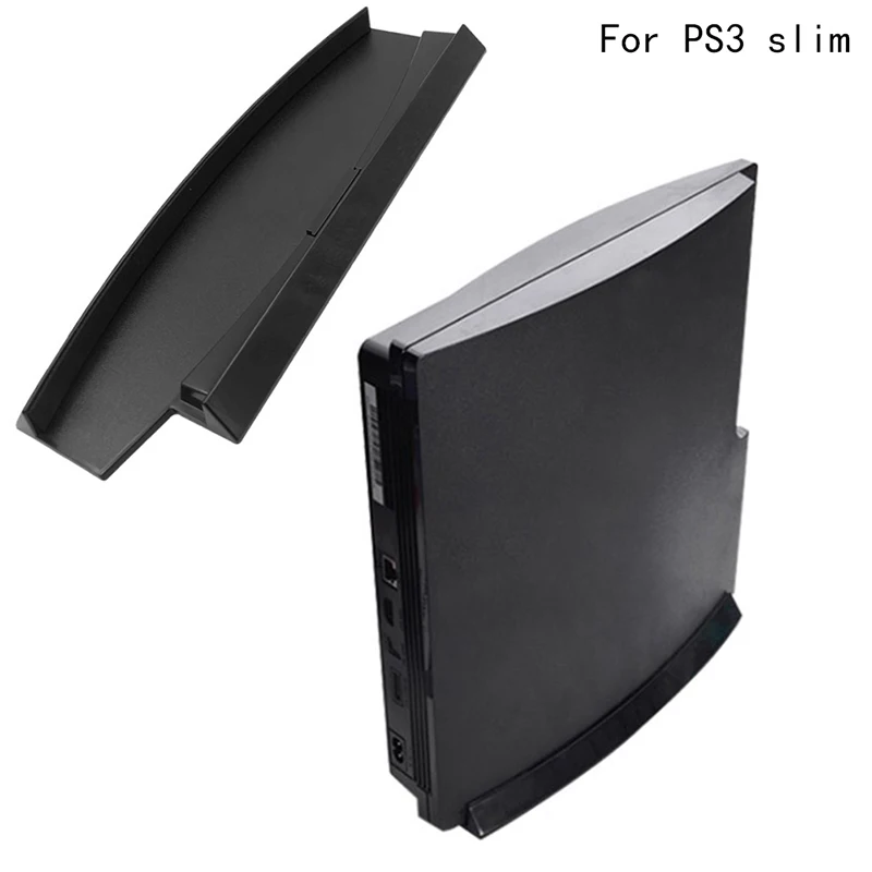 Vertical Stand Holder Hold Dock Plastic bracket Base for PS3 4000 console Black