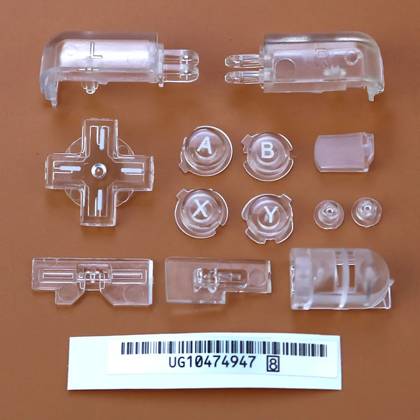 JCD-Juego de botones completos de repuesto para consola NDS Lite, tecla de encendido y apagado, ABXY, L, R, D, Pad Cross para NDSL