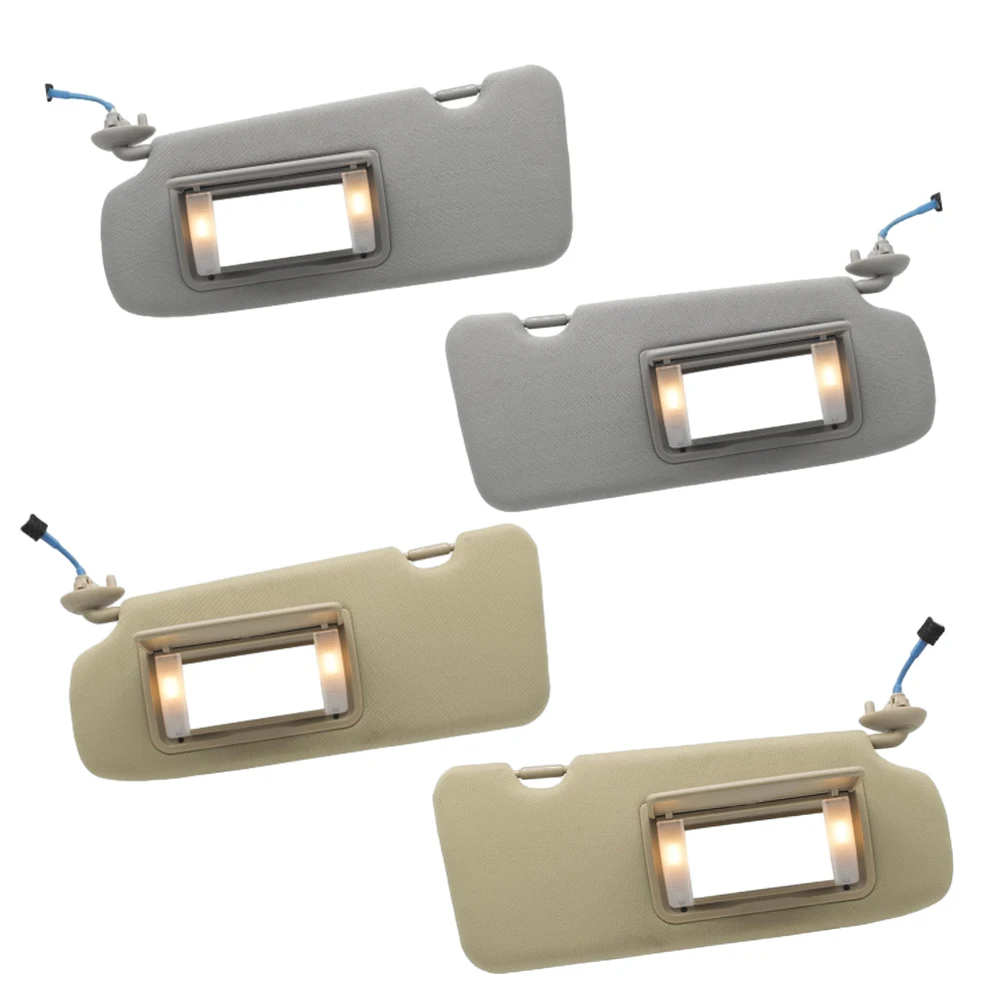 

Автомобильный солнцезащитный козырек с зеркалом и светло-серый, бежевый, левая и правая сторона водителя и пассажира для Honda CRV 2017 2018 2019 2020 2021