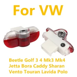 2Pcs For VW Polo Caddy Bora Lavida Golf 3 4 MK3 MK4 Beetle Jetta Touran LED Car Door Light Bulbs Interior Decoration Accessories