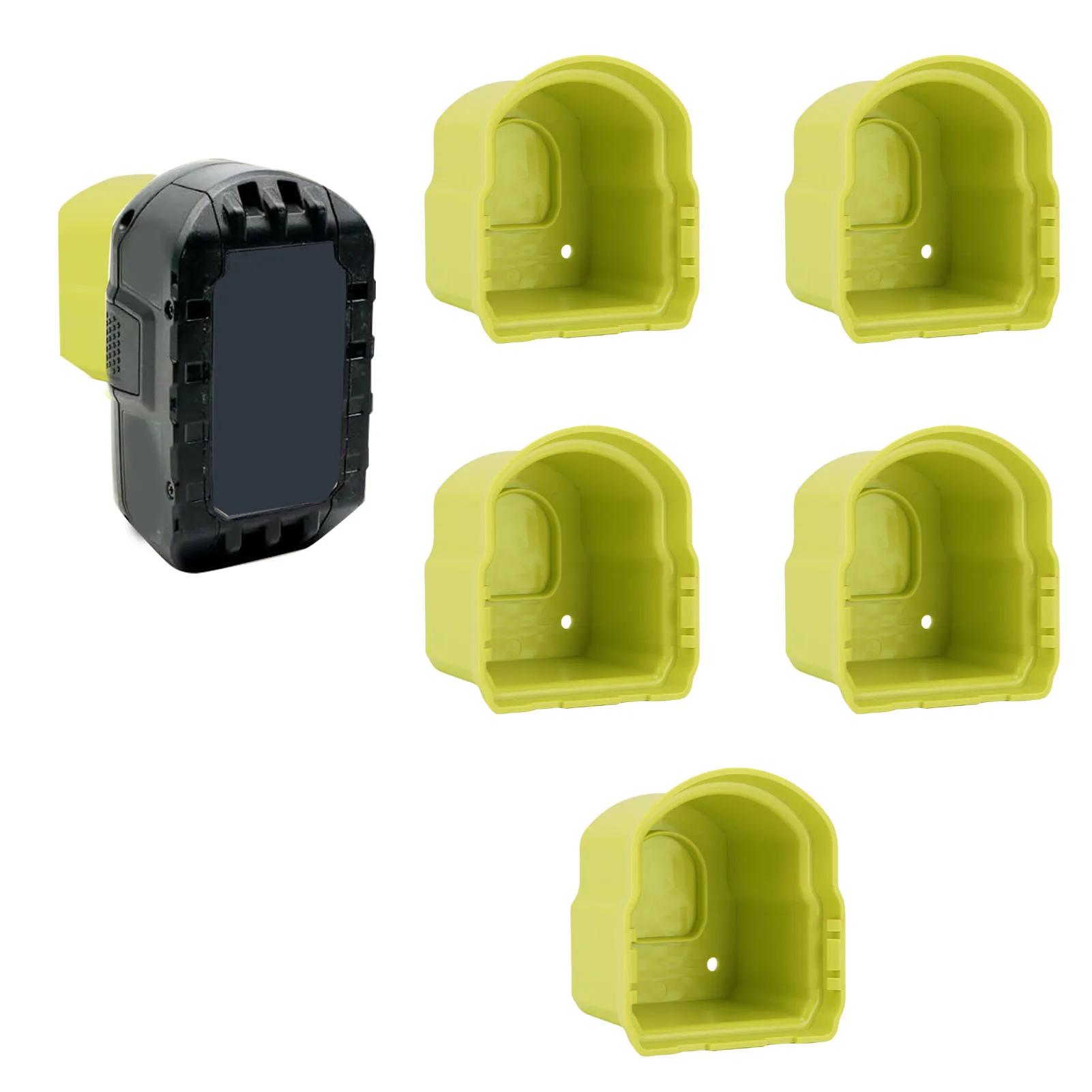 

Комплект из 5 держателей для аккумуляторов с надежной фиксацией, износостойкой конструкцией и углубленным дизайном, для литий-ионных аккумуляторов 14.4V-18V