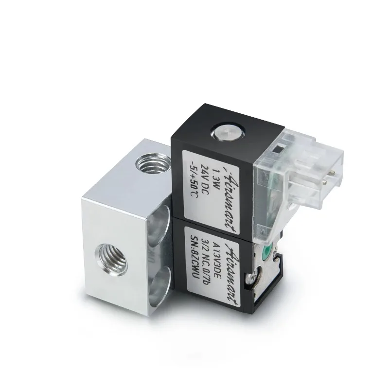 High Quality Long Life FPM12v/24v Normally Closed Electric 2/3 Way Solenoid Valve for air