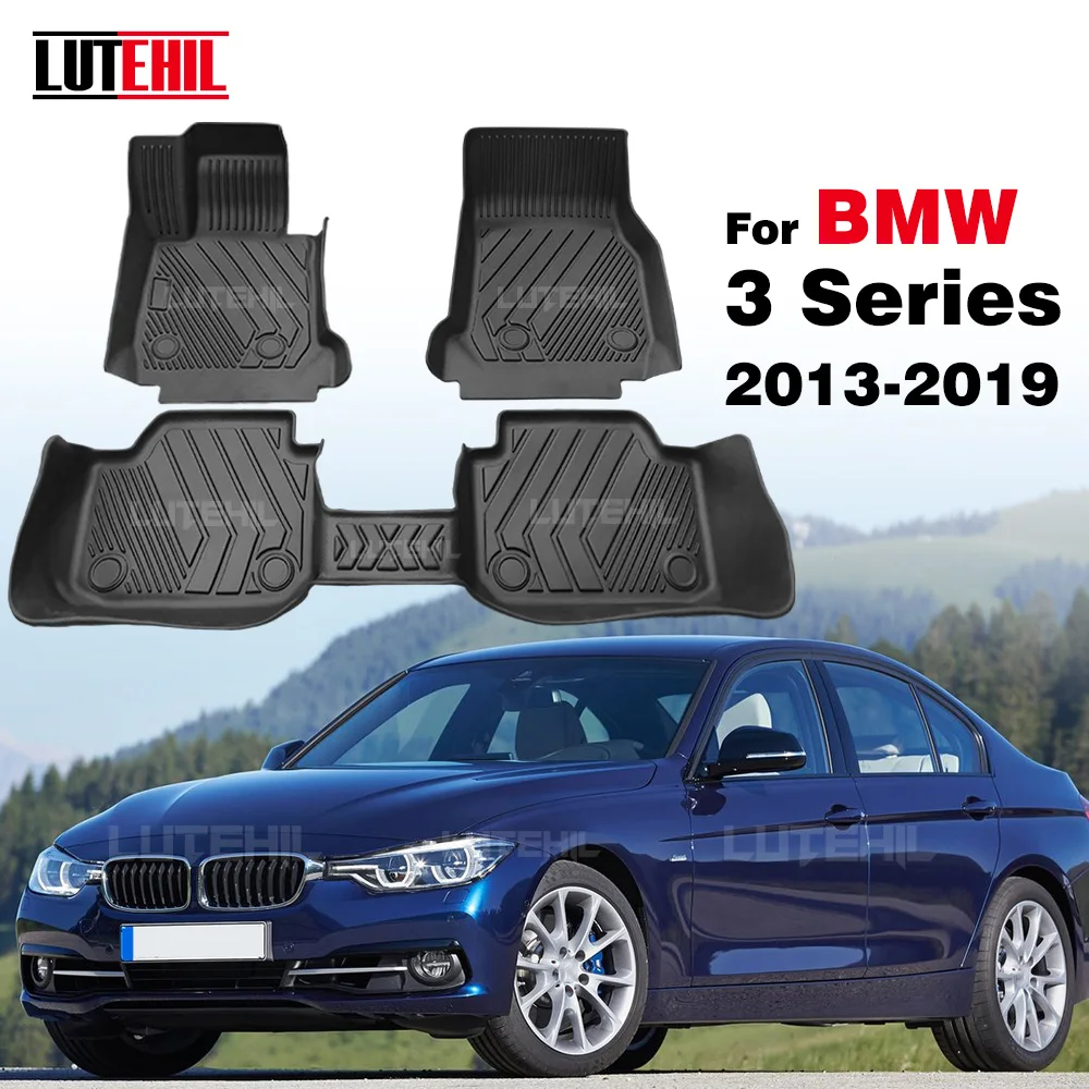 Custom TPE Car Floor Mat For BMW 3 F30 2013-2019 18 17 16 15 14 Full Carpet Cover Non-slip Interior Protector Accessories parts