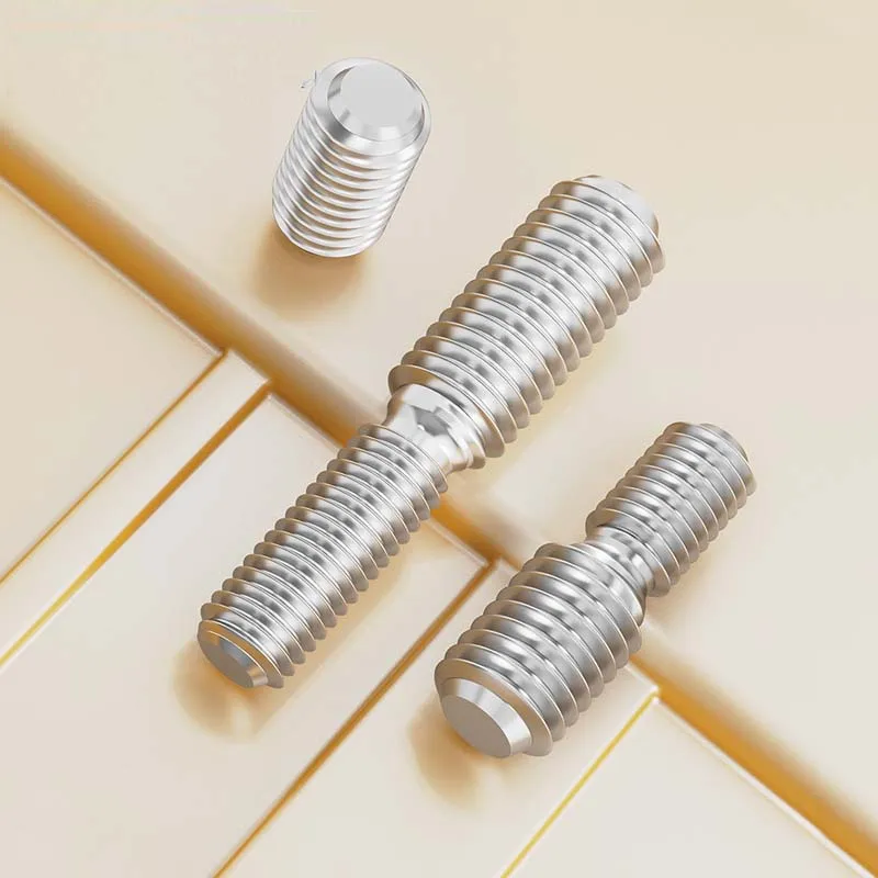 304 Stainless Steel Reducing Thread Adapter Stud M3-M20 Double End Male Thread Screw Converter Size Reducer Bolt