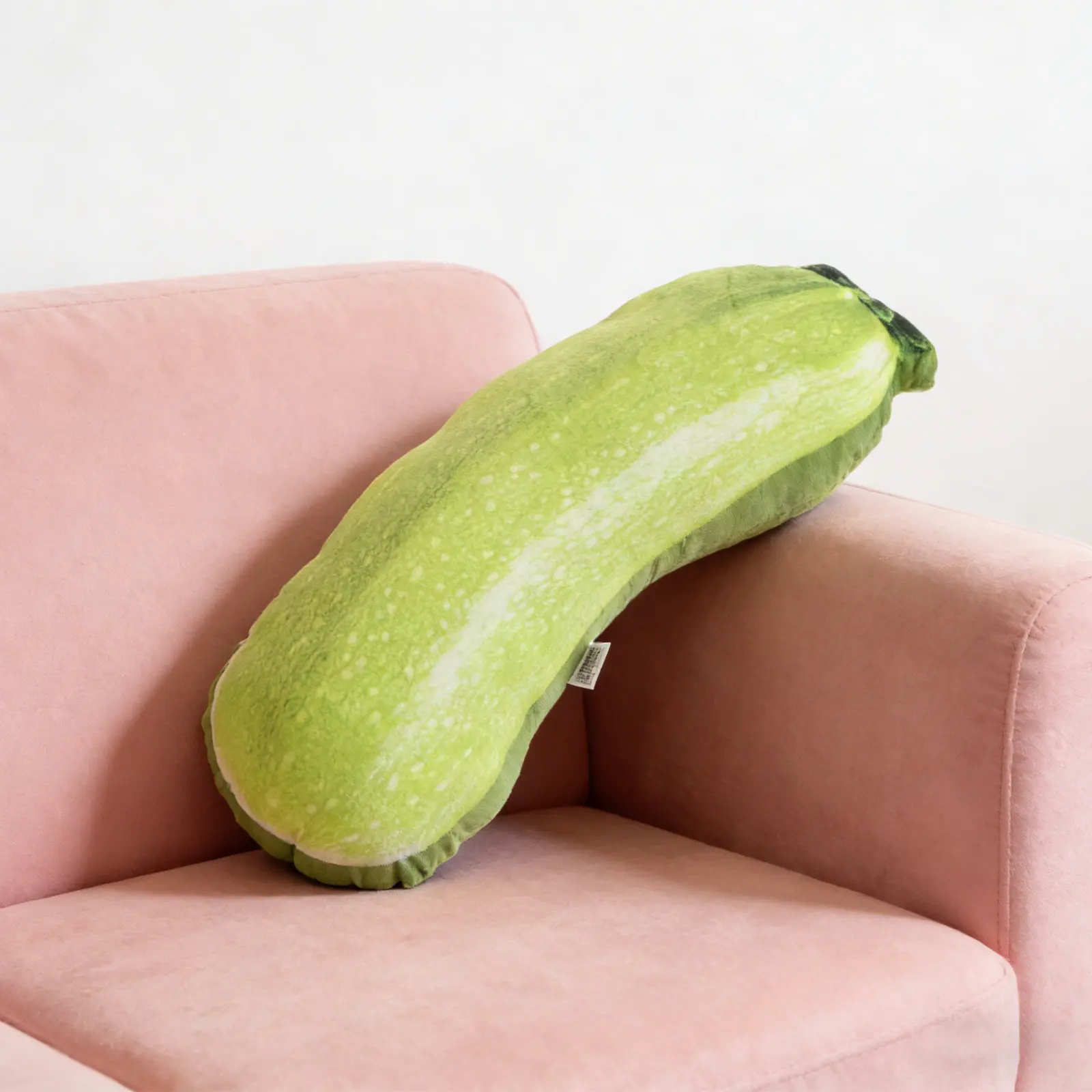 Vegetable Pillow Courgette Shape 21.61x7.86x6.29 Funny Food Cushion Soft Breathable Throw Pillow Couch Bedroom Decorative