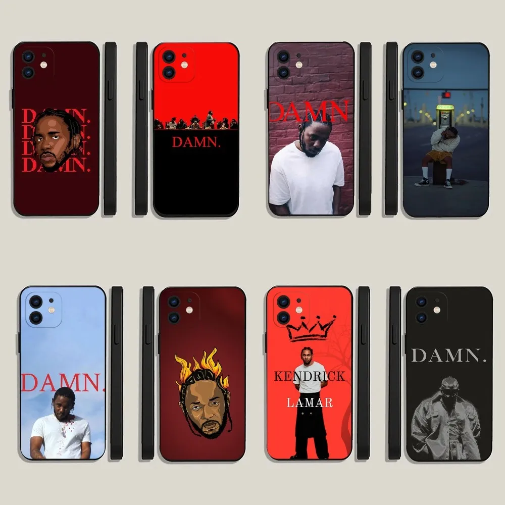 

Rapper k-Kendrick Lamar Phone Case For iPhone 15,14,13,12,11,Plus,Pro Max,XS,X,XR,SE,Mini,8,7 Soft Silicone Black Cover