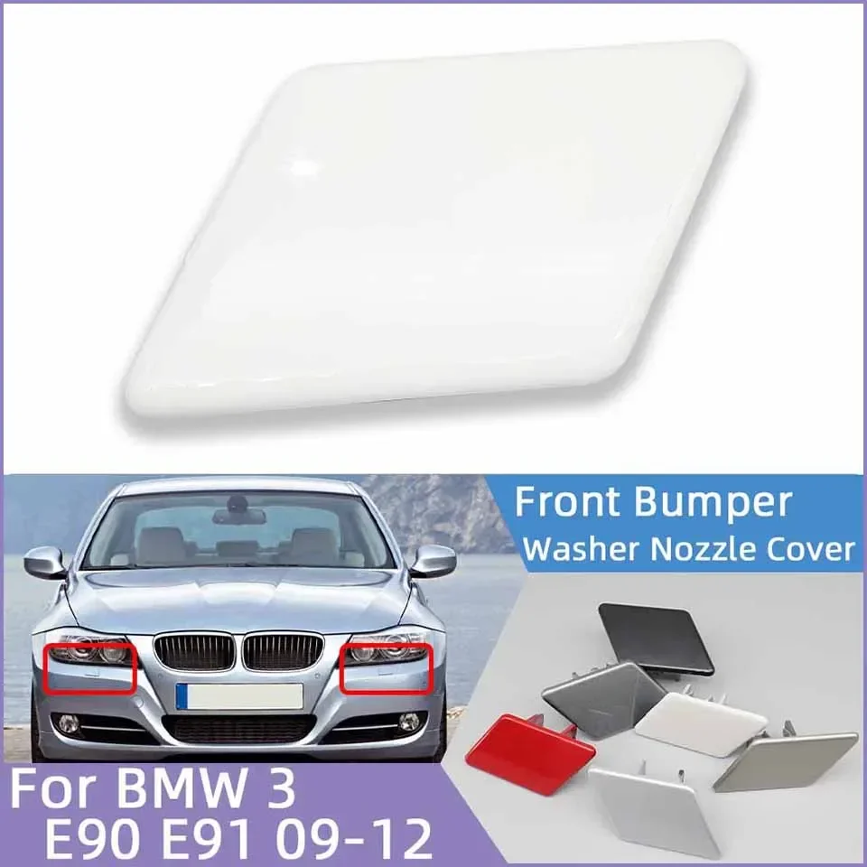 

Car Headlamp Cleaner Nozzle Cover Lid For BMW 320 323 325 328 330 335 E90 E91 LCI 2009-2012 Headlight Washer Spray Cap Painted