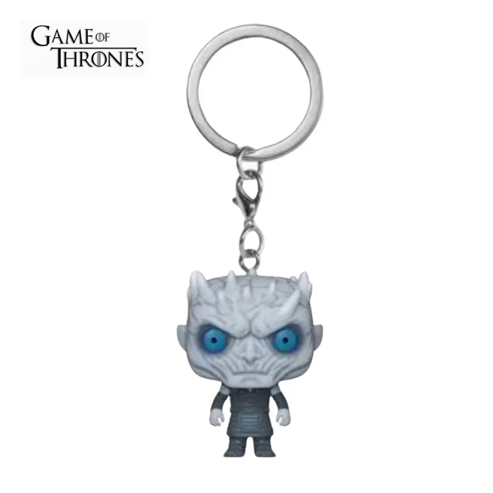 New Arrival  Pocket Keychain Official Game of Jon Snow Throne Characters Action Figure Collectible Toys For Child Gifts