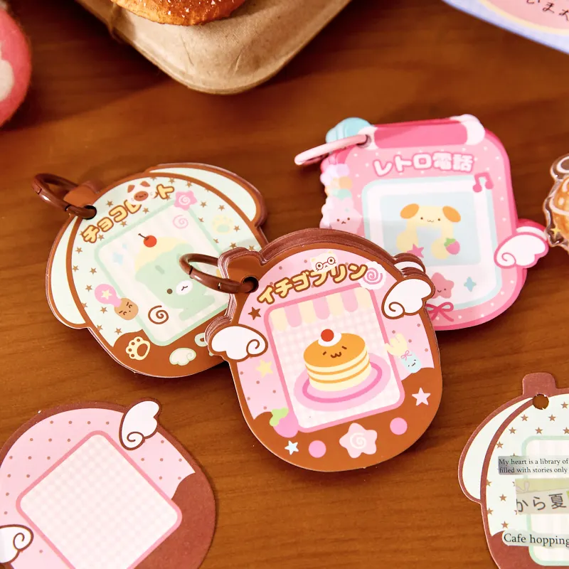 

50pcs Buckle Notes Millennium Memoirs Series Ancient Early Style Cute Theme Student Message Notebook Notes