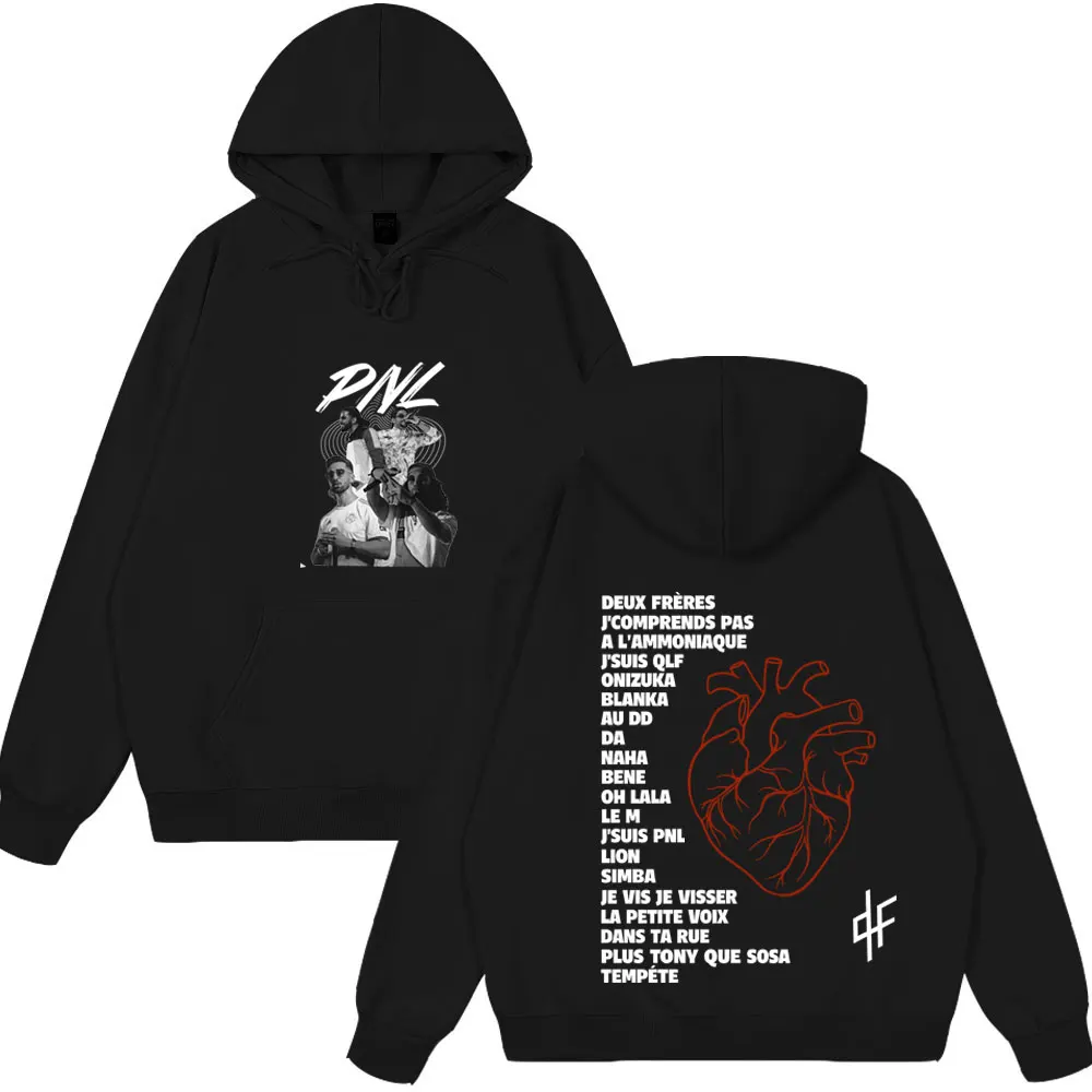 Sudaderas con capucha de rapero francés PNL Album Le Monde Chico para hombre y mujer, ropa de moda, sudaderas de Hip Hop, ropa de calle de manga larga, Tops de invierno