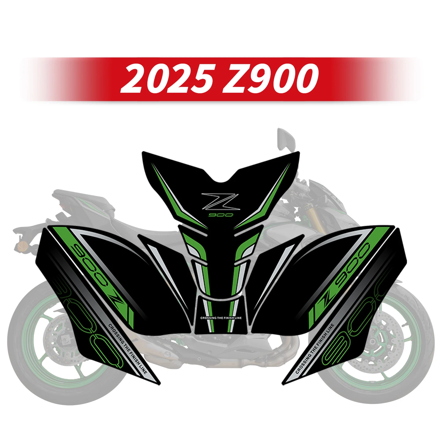 

Для KAWASAKI Z900 2025 защитные наклейки на топливный бак, комплекты аксессуаров для мотоциклов, украшение для газовой топливной баки, ремонт наклейки