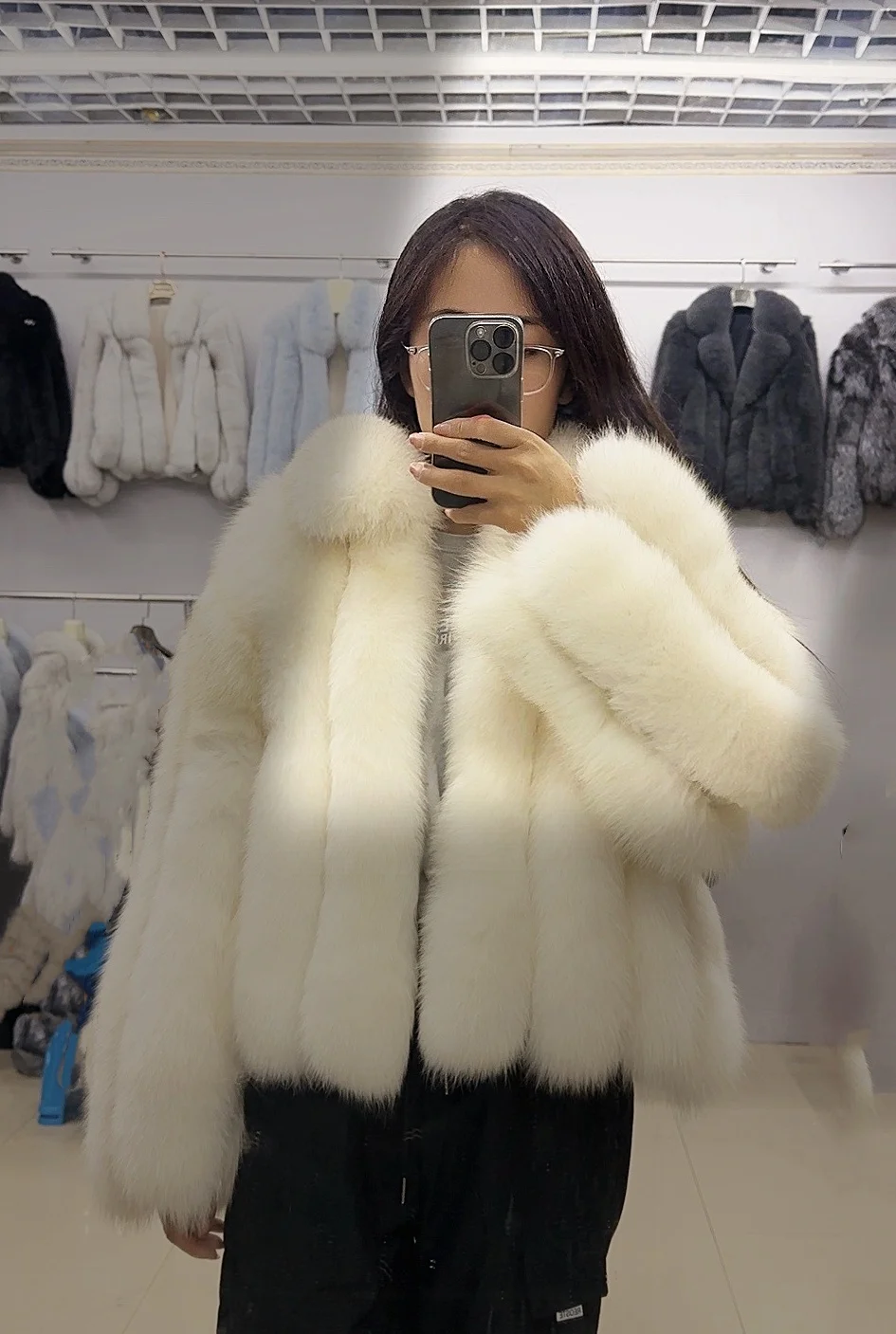 Real Fox Fur Short Jcaket Women Luxury Vest Female High Quality Genuine Cropped Natural Fox Fur Coat For Girls