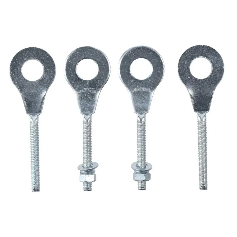 4 pezzi accessori per auto parti 15mm tendicatena regolatore argento metallo Mini bici parti regolatore per bici