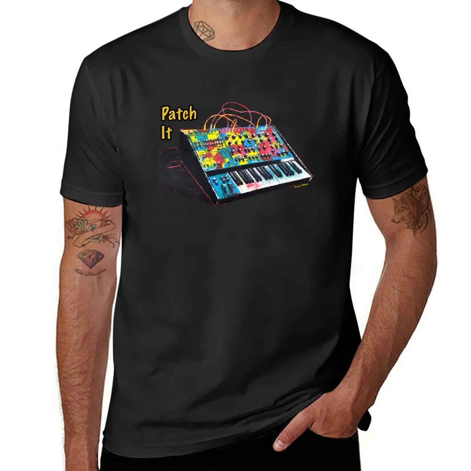 Semi Modular Synthesizer by Nicola Dudich T-Shirt blanks kawaii clothes plain mens plain t shirts