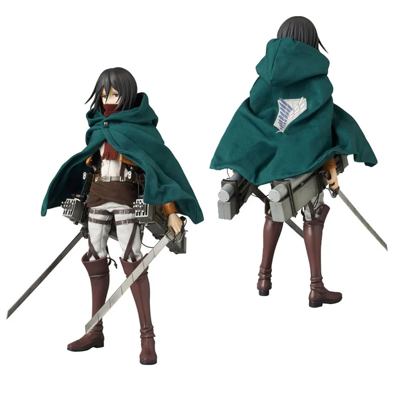 15cm Attack On Titan Figma Figure Levi·Ackerman Eren Jaeger Mikasa·Ackerman Action Figure PVC Figurine Kids Toys Gift for Boys