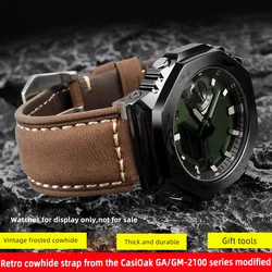 GA2100 CasiOak Leather Strap For G-Shock GM2100 GA2110 GA110 GA100 GM110 DW5600 GW-B5600 GM5600 Modified Band Accessory Bracelet