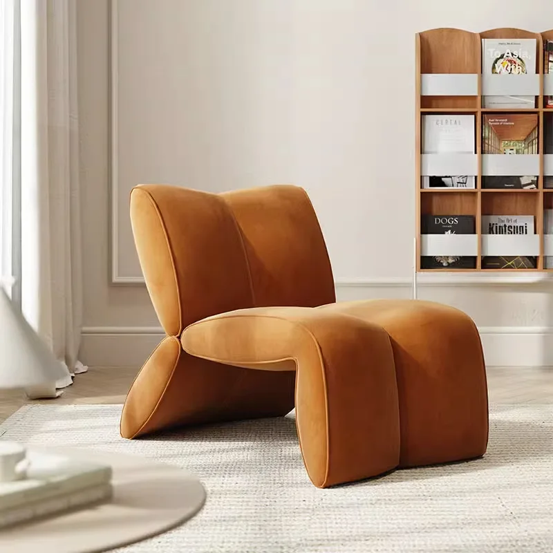 غرفة معيشة حديثة فاخرة وخفيفة مصممة كرسي أريكة فردي كسول