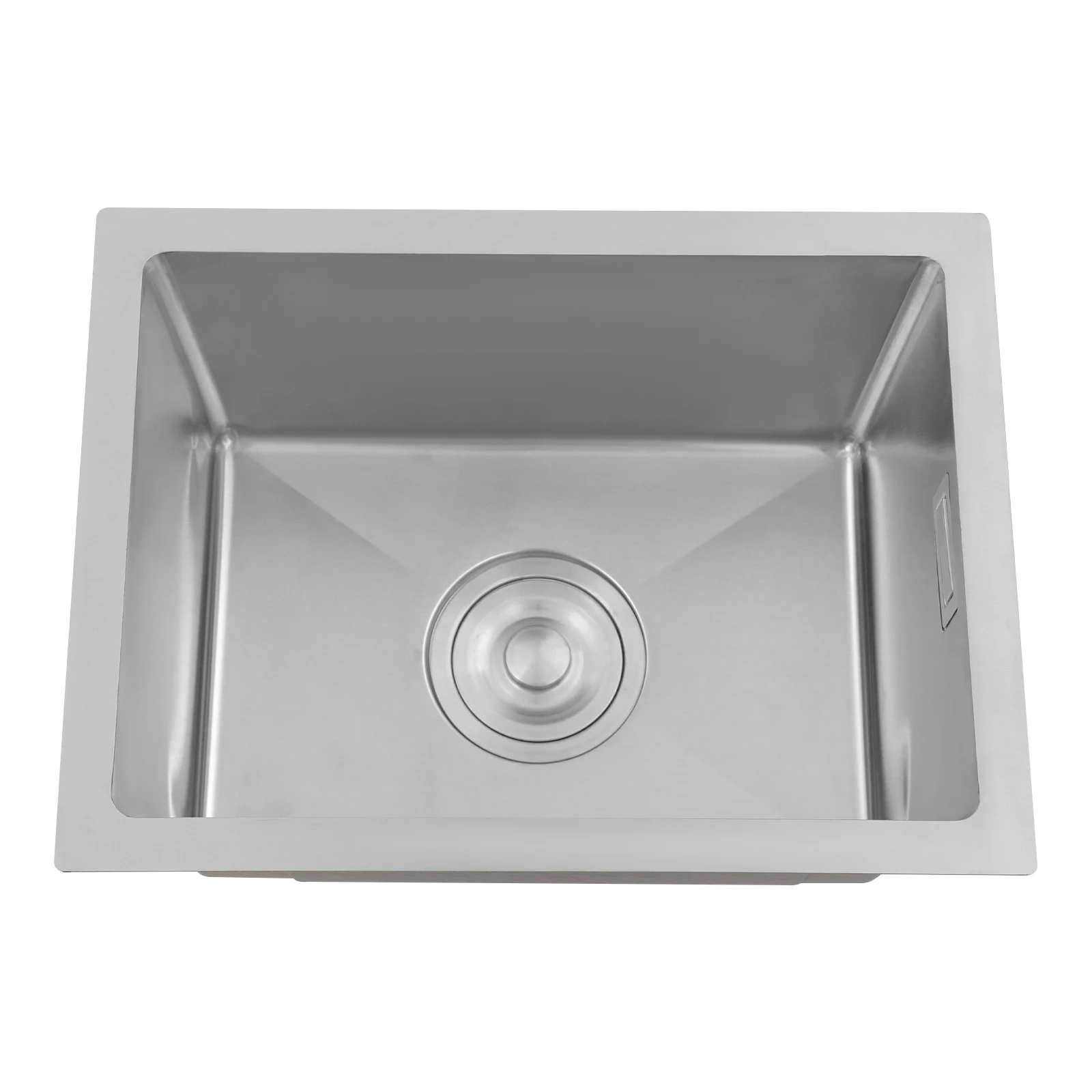 حوض مطبخ من الفولاذ المقاوم للصدأ على/تحت/مركز |   حوض غسيل المياه بفتحة واحدة 40*30*20 سم