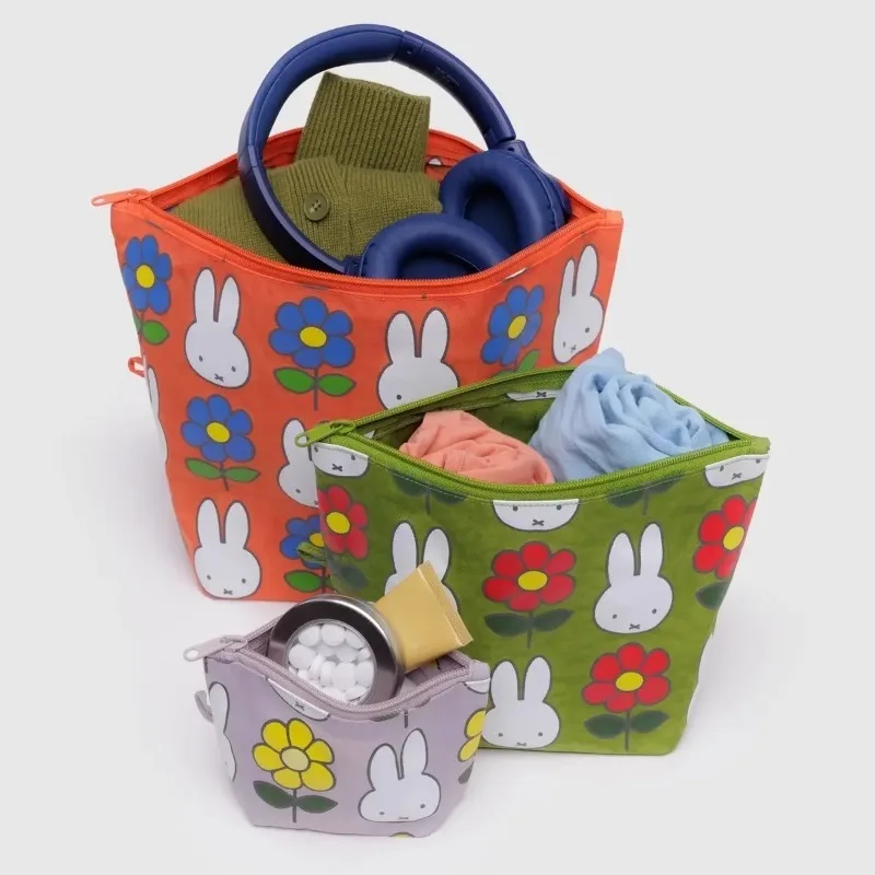 Miffy Cosmetic Bag 3-piece Set High-value Digital Cartoon Printed Men's and Women's Portable Wash Multi-function Storage Bag view 4