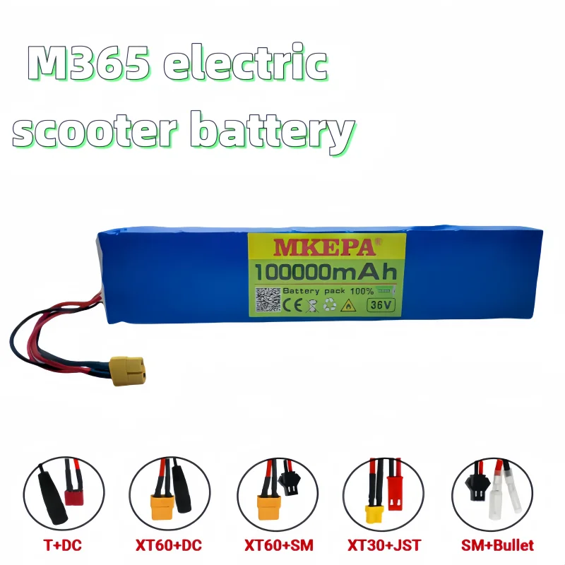 10S3P 36V lithium-ion battery pack,42V 18650 battery, built-in BMS suitable for Mijia M365 electric scooter battery,with charger