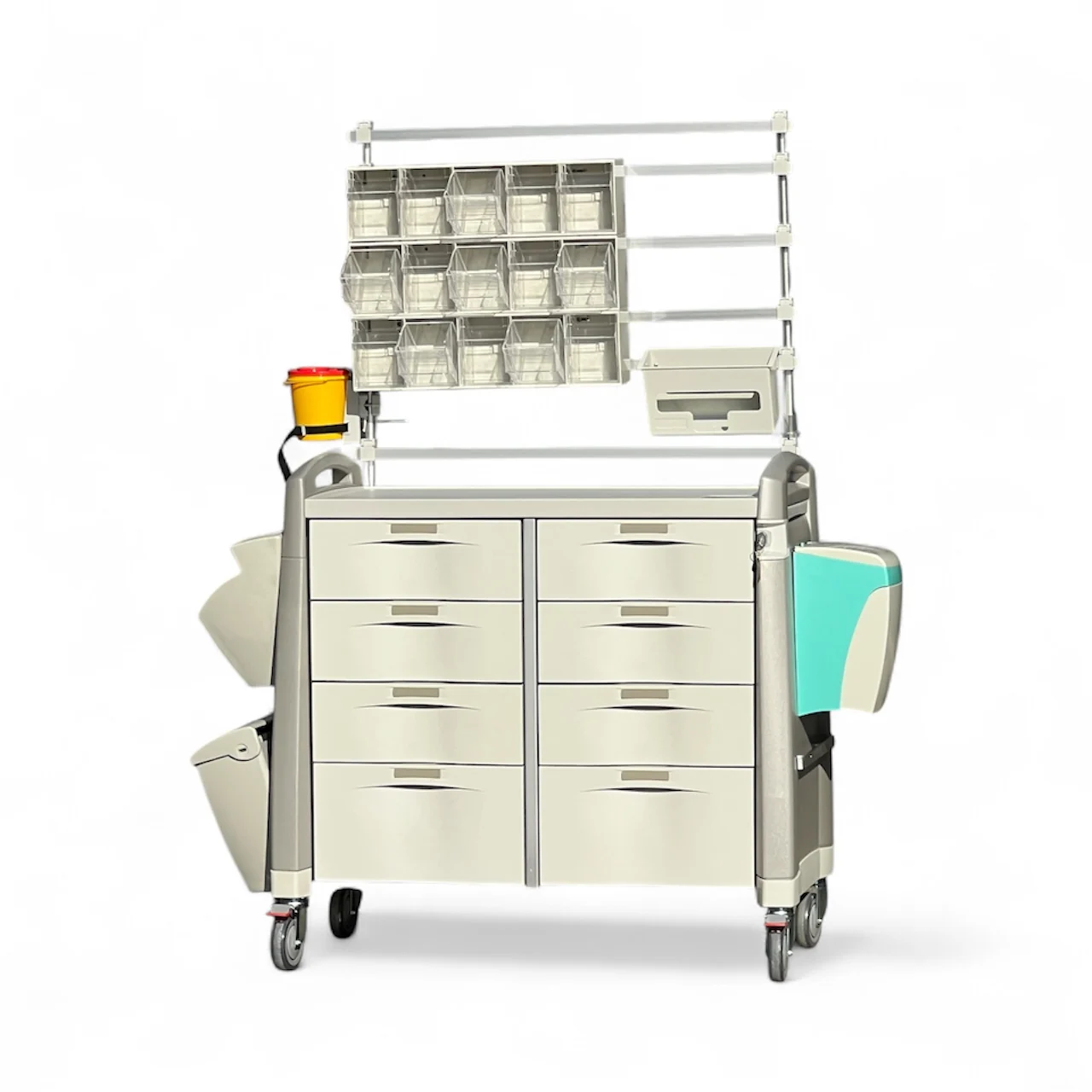 Chinese Abs Emergency Anesthesia Trolley Hospital Trolley Hospital Cart Mobile Trolley