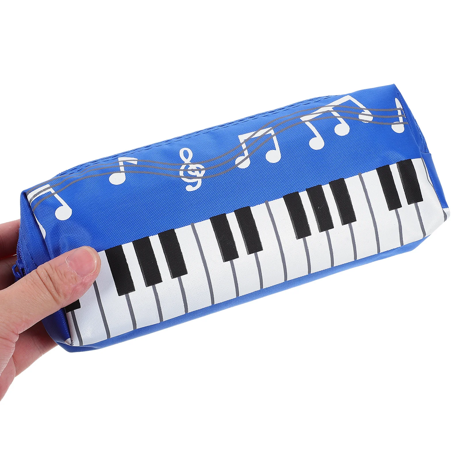 

Piano Keyboard Pattern Canvas Pencil Case Large Capacity Portable Pencil Storage Bag Pen Pouch for Students Pen Cases for Adults