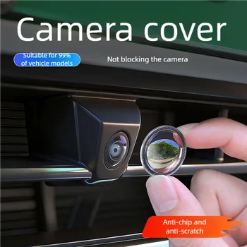 2PCS Car Camera Protective Cover Front Bumper Camera Anti-Scratch Shield Lens Guard PC Protective Cover Kits 1