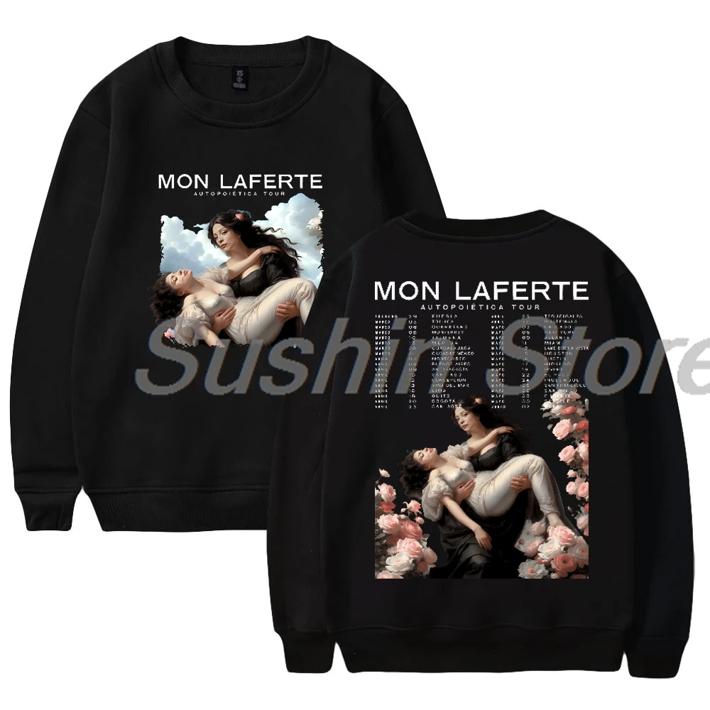 

Mon Laferte Autopoietica Tour 2024 Merch Crewneck Long Sleeve Streetwear Tops Men Women Sweatshirt Fashion Clothes