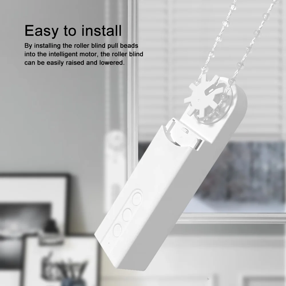 

Tuya WIFI Smart Motorized Chain Curtain Motor Remote Control Shade Roller Blinds Drive Motor Automation Blinds Curtain Motor