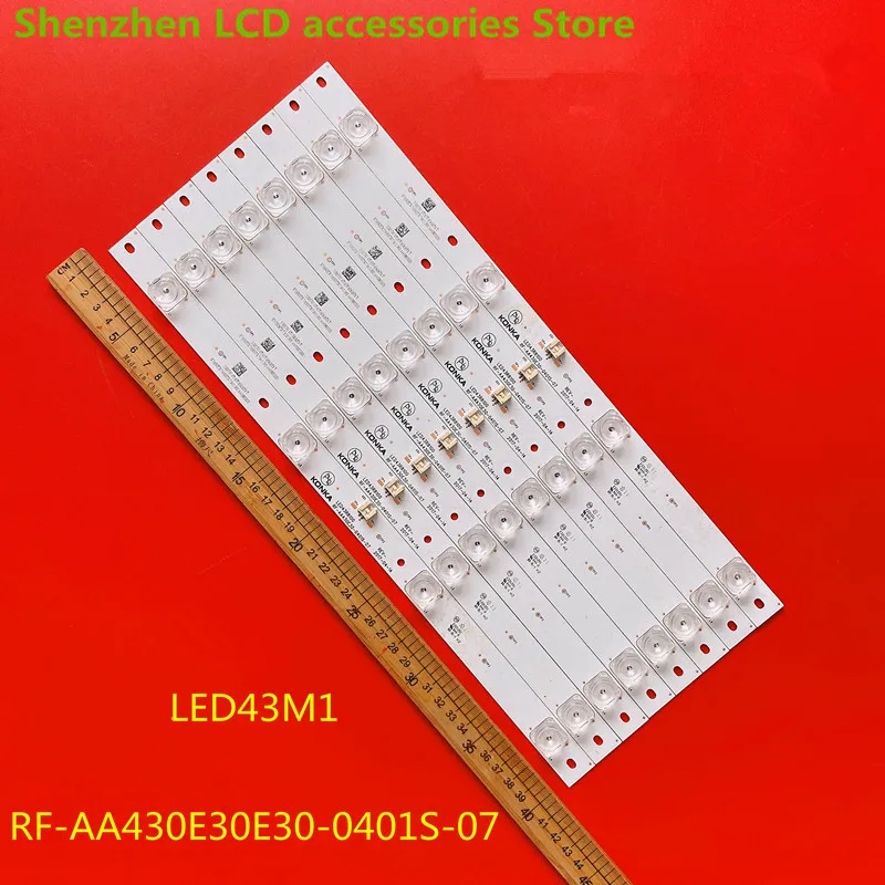 Для Konka светодиодный 43M светильник bar светодиодный 43R8100 RF-AA430E30E30-0401S-07 4 светодиодный 100% новая светодиодная Светильник ка