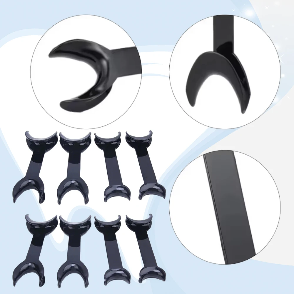 

8-Piece Dental Cheek and Lip Retractor Set with Dual-Head Small and Large Mouth Openers for Orthodontic Procedures
