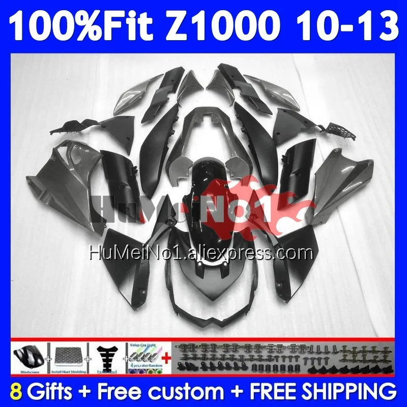 

Инъекционный корпус для KAWASAKI NINJA Z 1000 Z1000 Z-1000 10 11 12 13 252 No 87 Серый черный Z1000SX 2010 2011 2012 2013 OEM Обтекатель