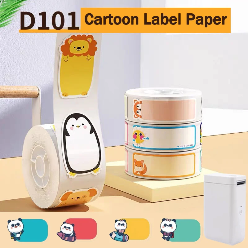 NIIMBOT D101 Mini White Color Label Sticker Waterproof for Supermarket Price List Tag Label Roll Paper for D101 Label Printer