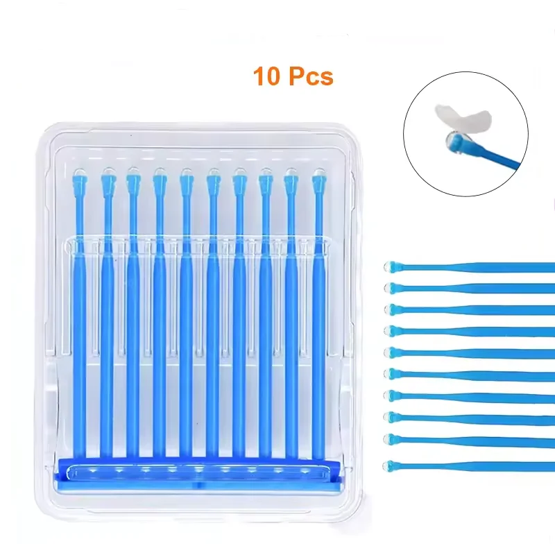 

10pcs Disposable Dental Adhesive Tip Micro Applicator Sticks For Tooth Crown Porcelain Veneer Bonding Rods Dentistry Materials