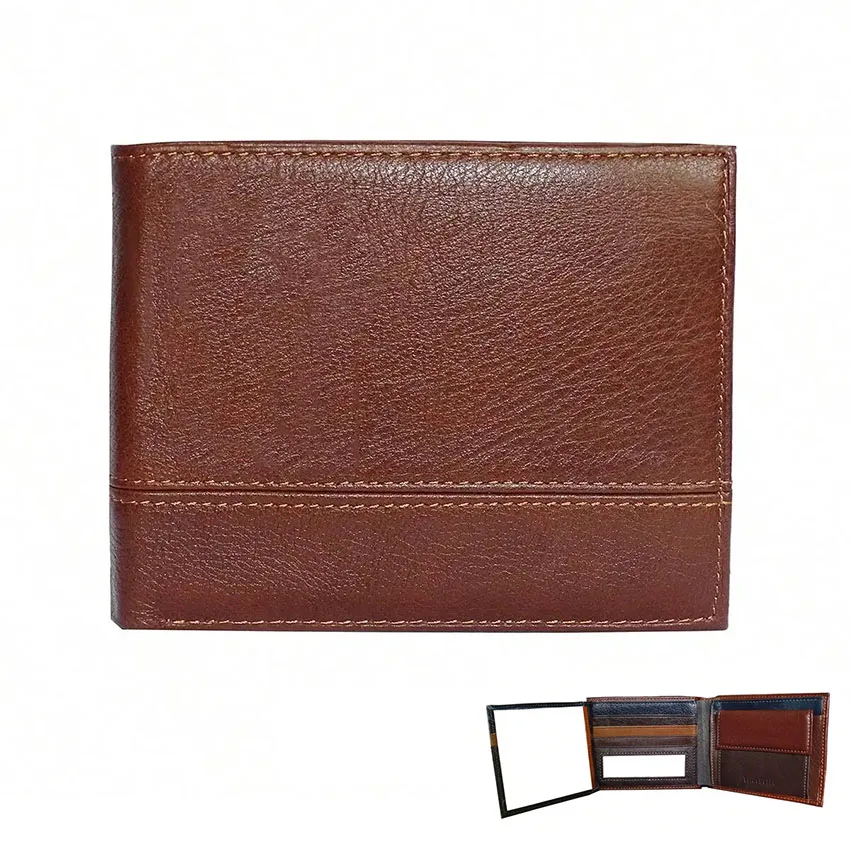 Vintage Genuine Leather Wallet Men's Purse RFID credit credit card holder ID card pocket Money Bag Wallet Male