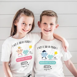 I'm Being Promoted To Big Sister/Brother Shirt Baby Announcement T-shirt Spanish Printed Kids Tshirt Tops Boys Girls Summer Tee