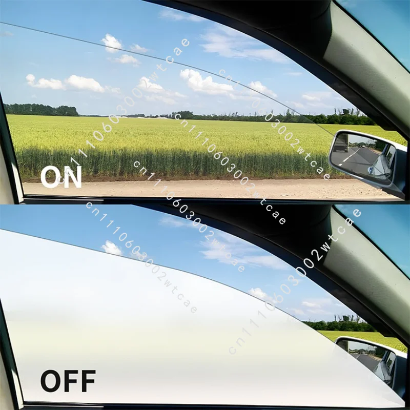 Smart Auto-Tinting Window Film for Vehicles Fogging Film with Color-Changing Capability Electrically Transparent Smart Film