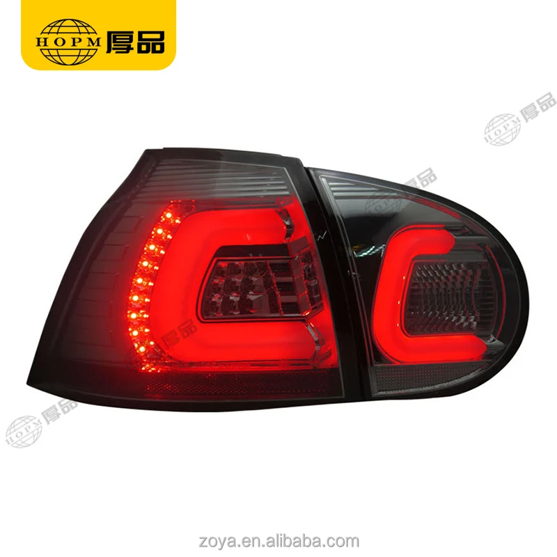 Taillight Assembly Tuning Light Modified LED Tail Light Blackened For Golf 5 06-08
