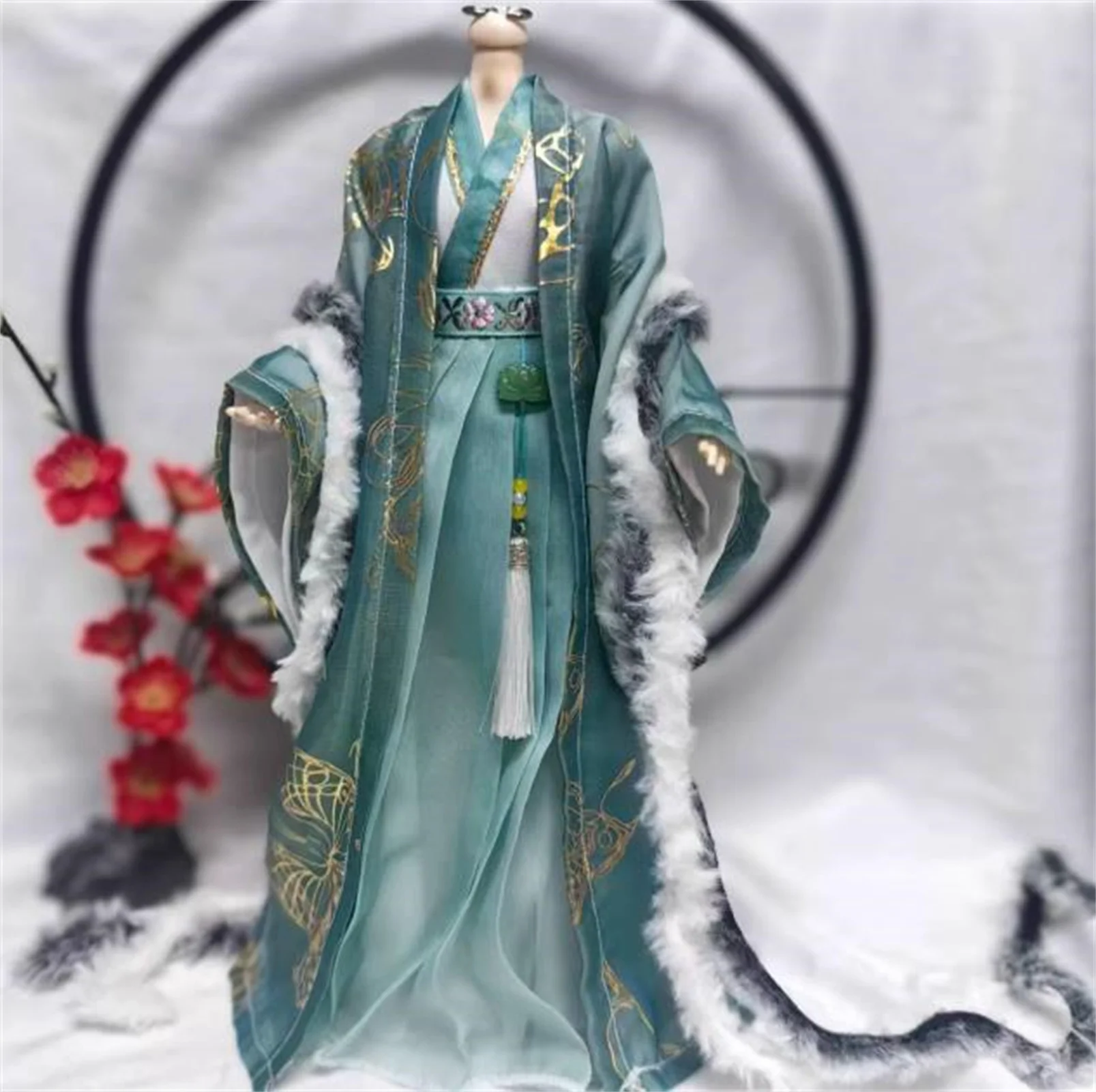 1/6 الرجال Hanfu الصينية القديمة دعوى Hanfu فستان رجل الملابس الزي/قميص معطف نموذج ل 12 بوصة عمل الشكل الجسم اللعب