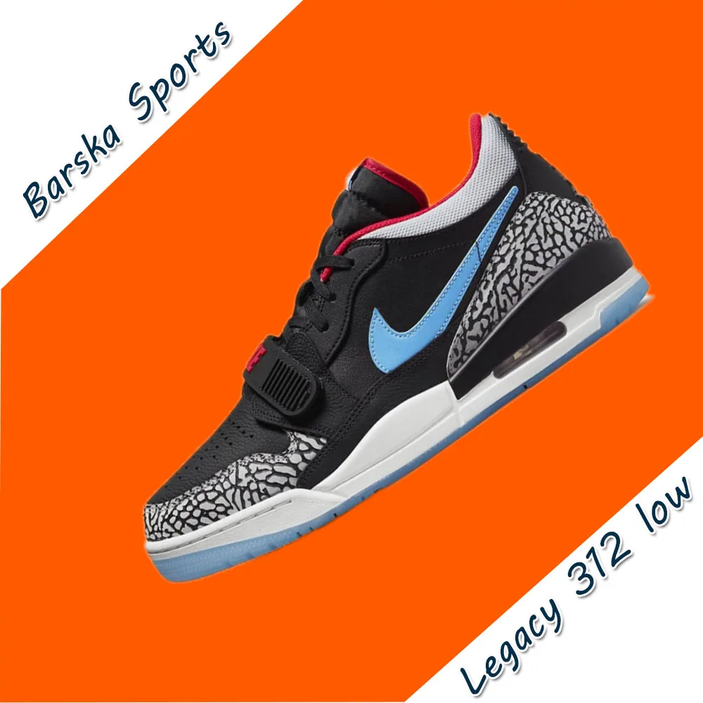 Nike AIR JORDAN LEGACY 312 low Man sneakers autumn Lightweight Cushioning Basketball Shoes Casual and comfortable sneakers black