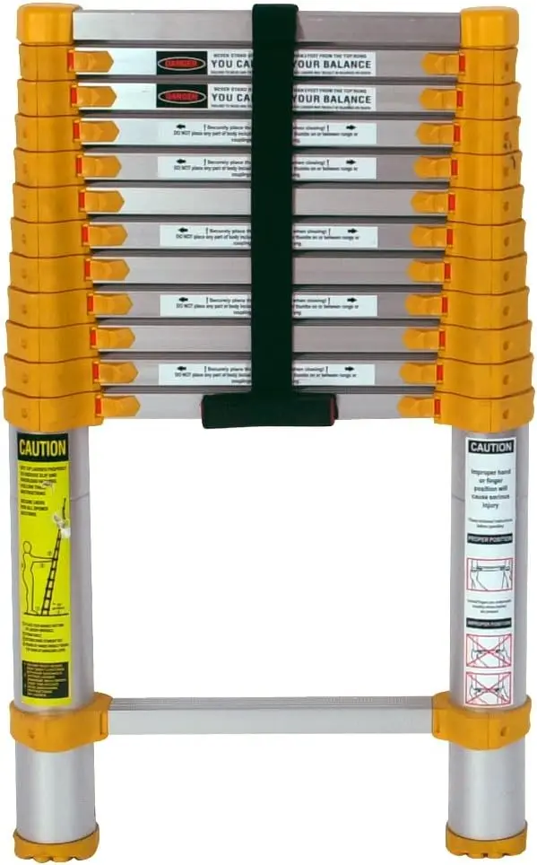 Vejigas telescópicas 770P, 12,5 pies, amarillo/gris