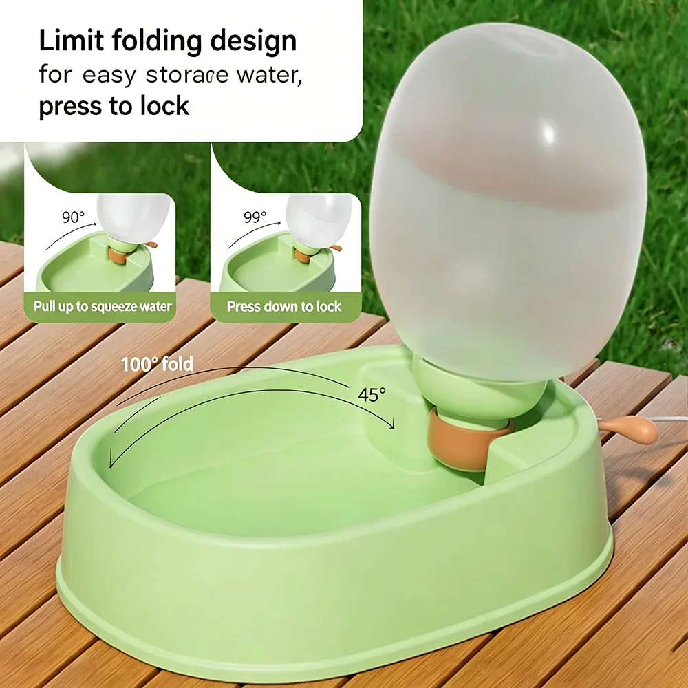 Dispensador de agua portátil para perros – Bebedero plegable para viajes - imagen 5