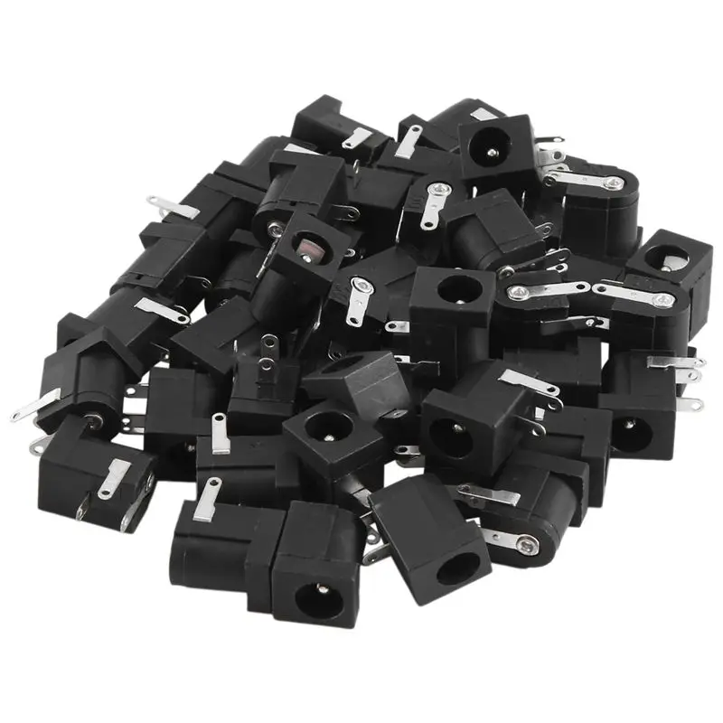 

45 Pcs DC Power Jack Socket 2.1Mm X 5.5Mm Barrel-Type PCB Mount DC-005-VVNB