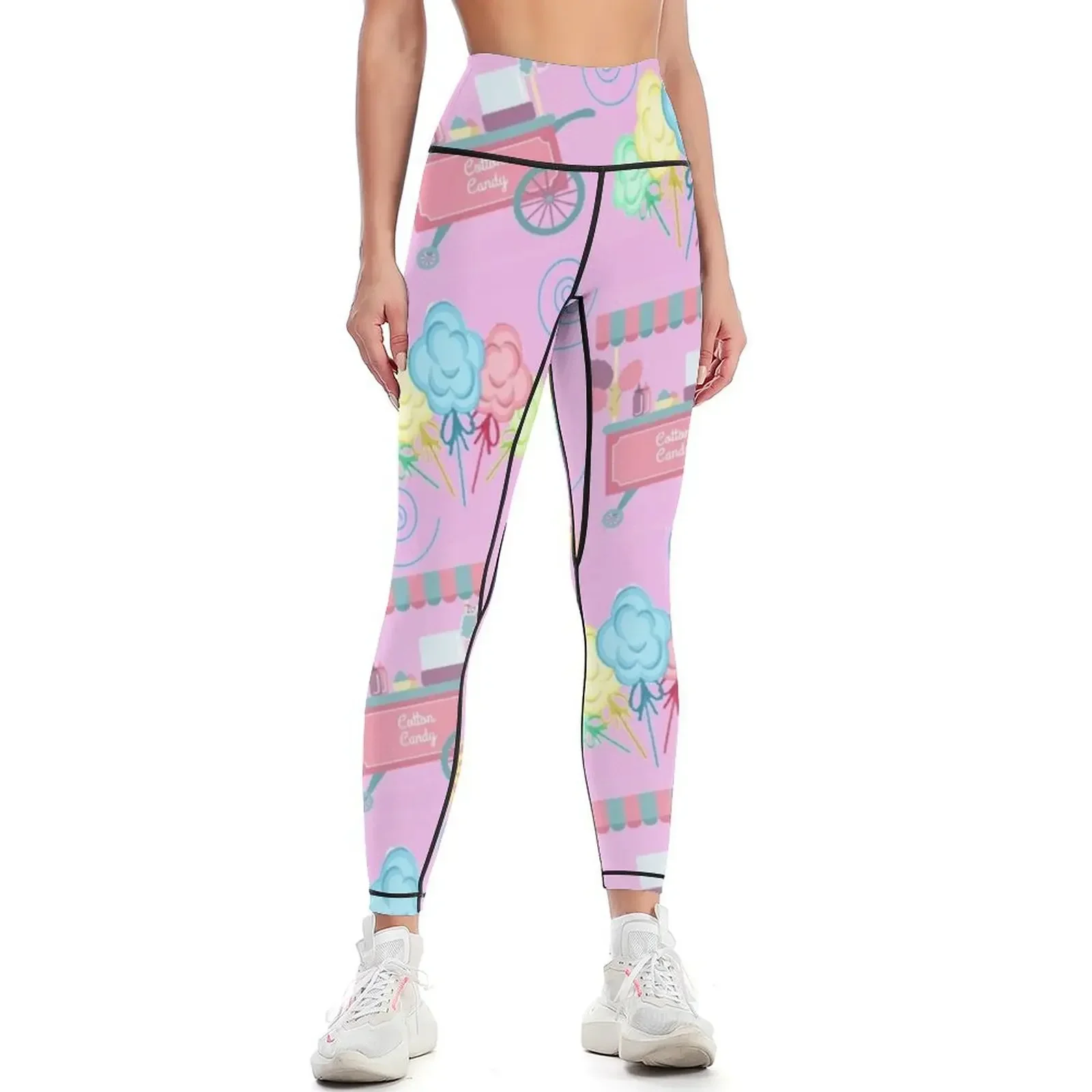 

Cotton Candy All Over Print Leggings Fitness woman push up tights for Fitness's gym clothes legings for fitness Womens Leggings