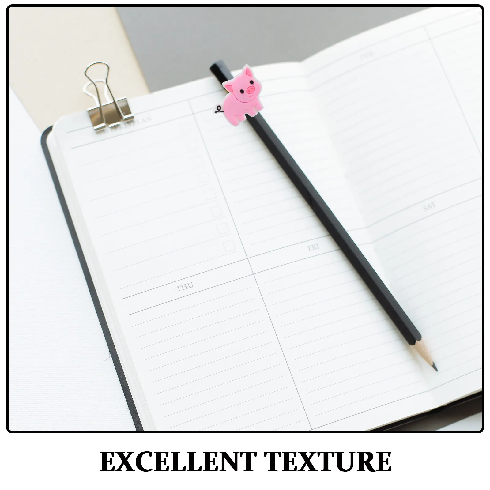 20 Pcs Clamp Cartoon Toppers Pencil Clips for School Classroom Rewards Cute Decoration